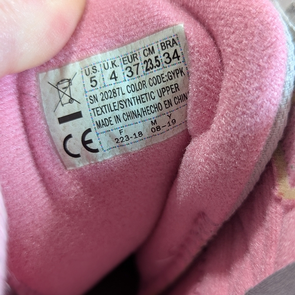 Skechers Girls Snow Boots Girls Size 5 "Heart Lights" Light Ups - Picture 8 of 9